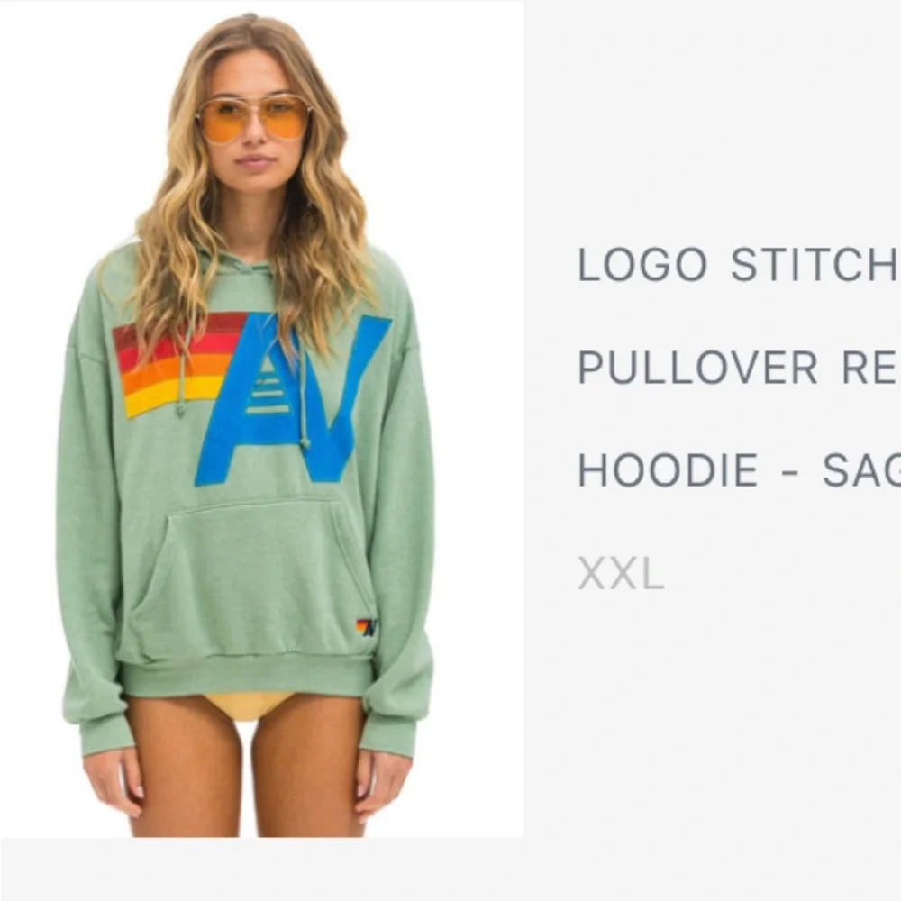 Aviator Nation Sage Hoodie with Multicolor Logo - Picture 5 of 5